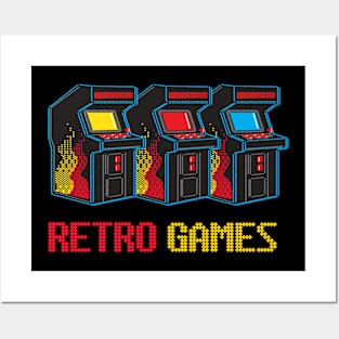 RETRO GAMES Posters and Art